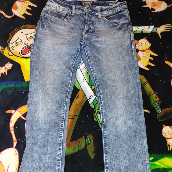 Salvage Buckle Jeans - Picture 2 of 3